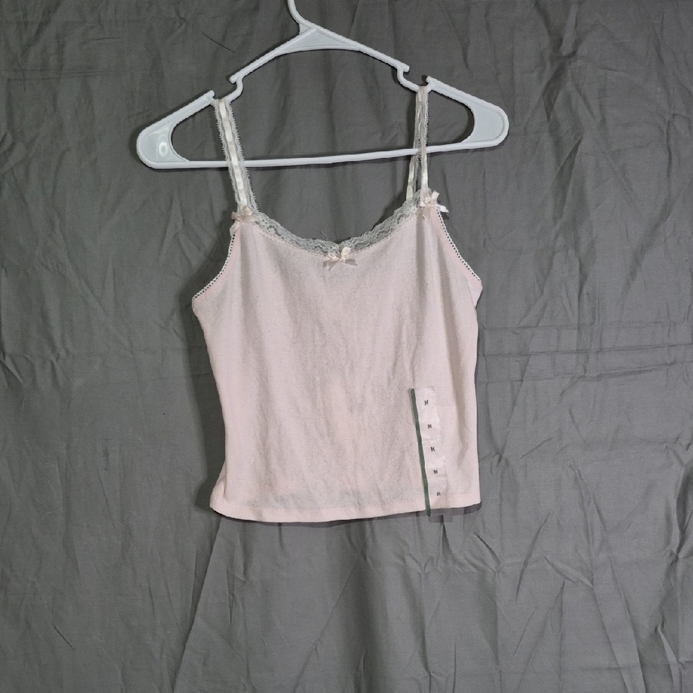 Wicked Katie K Blush Camisole with Lace Trim